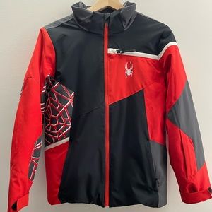 Spyder Challenger Insulated Boy's Hooded Puffer Coat Jacket Size 14
